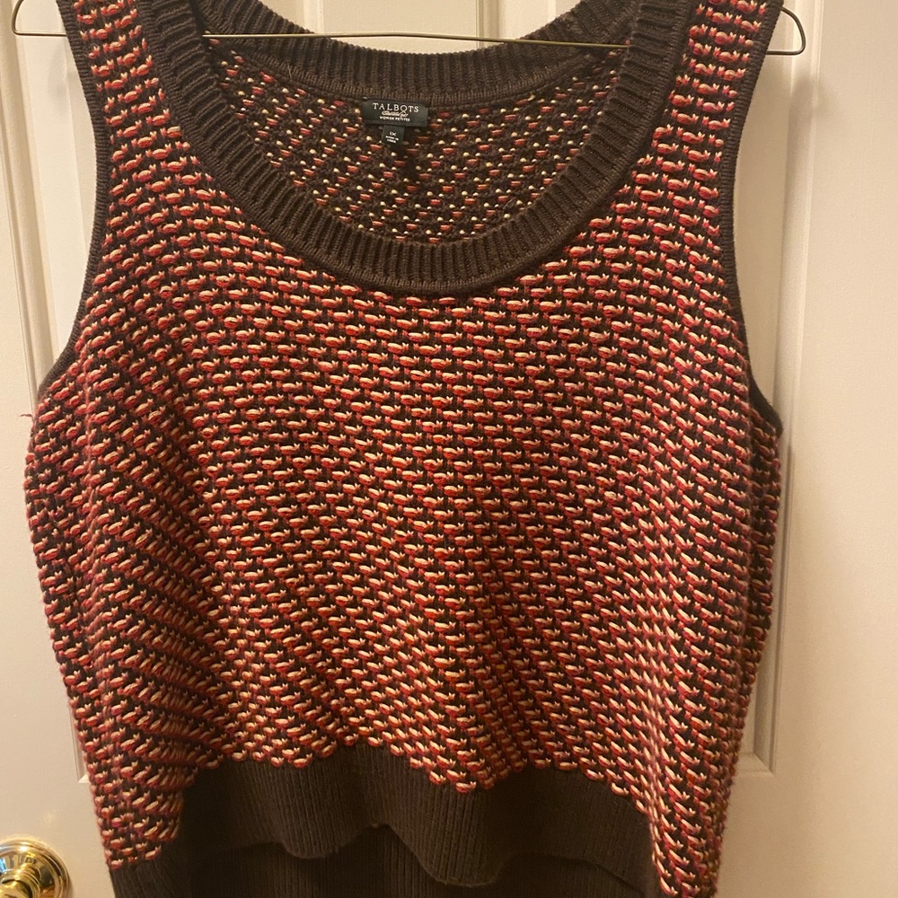 Talbots 1X Sweater Vest